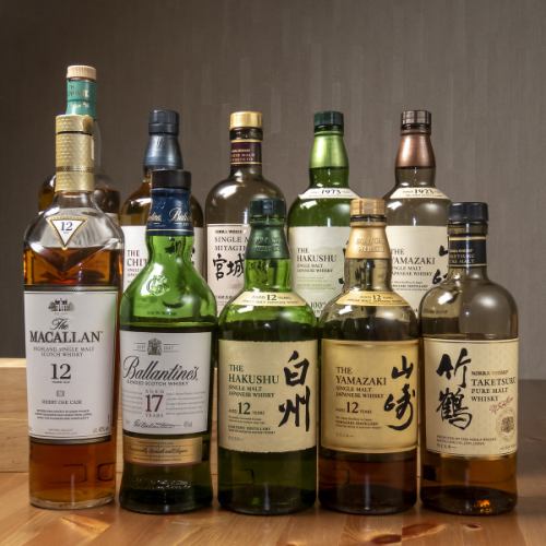 A wide variety of whiskeys!