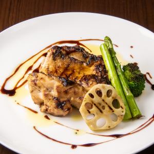 Grilled young chicken