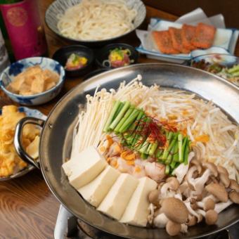 120分飲み放題付【鍋コース】メインは4種から選べる鍋！名物鶏天や赤天など逸品揃い［全7品］