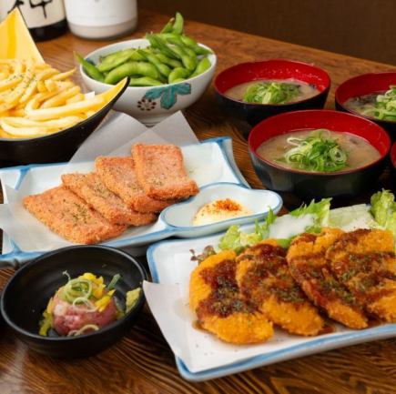 《日～木曜限定》120分飲み放題付【おつまみコース】人気おつまみ勢揃い！二次会に［全6品］