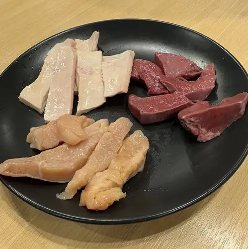 Today's three kinds of offal platter