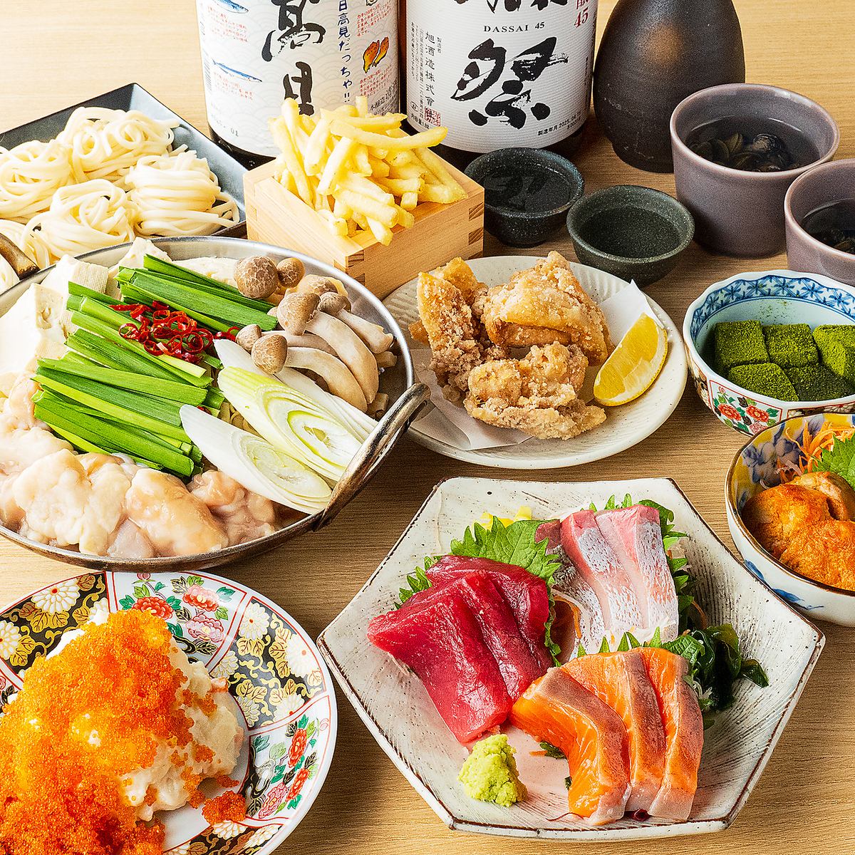 もつ鍋を選べるコースもご用意しております!