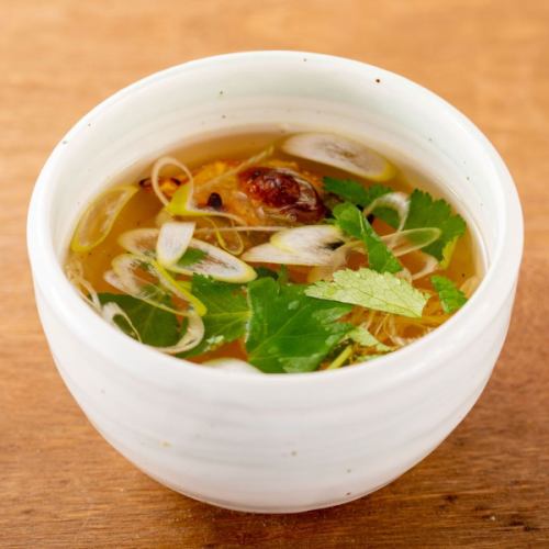 Mackerel clear soup