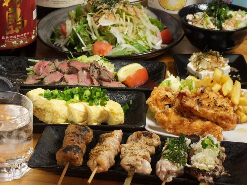 There are 4 types of courses in total ☆ All with all-you-can-drink.Please choose according to your needs, such as full stomach course, spring / summer / autumn / winter mizutaki skewer course, and reward course.Recommended for students, company colleagues, and girls-only gatherings.We also accept reservations for everyone!