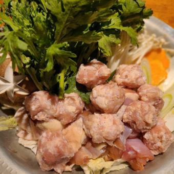 たっぷり11品！！飲み放題付き 今勝！鶏つくね鍋コース【3時間6000円(税込)】