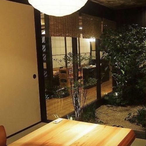 個室がある店内