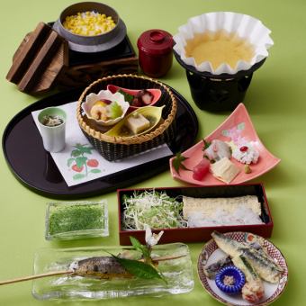 【6/1より】夏の特別御膳 季節の魚しゃぶ小鍋  『うつぎ』 5,000円(税込）