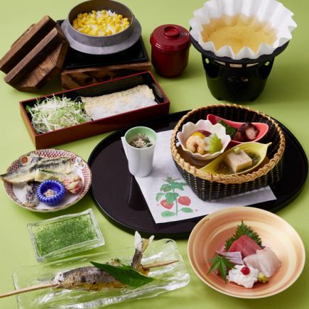 【6/1より】夏の特別御膳 季節の魚しゃぶ小鍋 『あじさい』 5,500円(税込)
