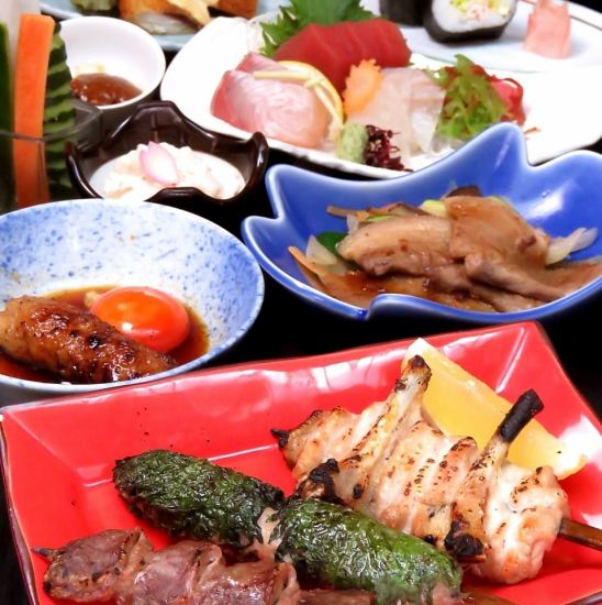 For various banquets... Luxury Japanese course with fresh fish and grilled skewers 3900 yen for 8 dishes