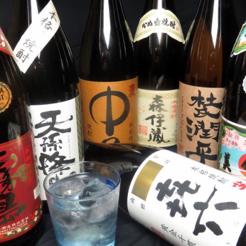 A wide range of sake that matches the best dishes from all over the country is available.