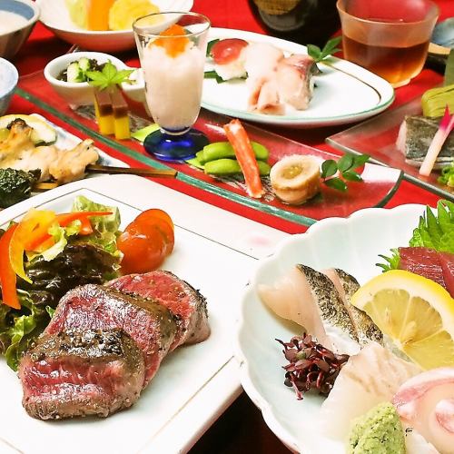 For entertaining and hospitality... Premium Japanese food course 9 items 5000 yen!