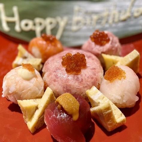 板前が作る本格お寿司ケーキ！ご予算に応じてご用意いたします！