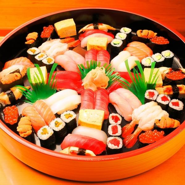 職人が握る本格握り寿司を1貫55円からご提供！