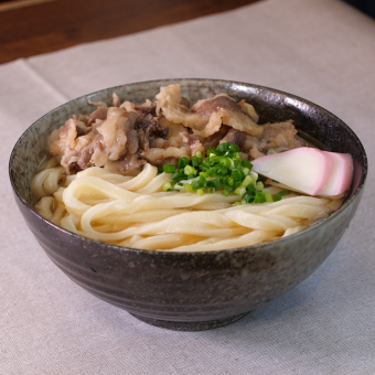 【温】肉うどん(国産牛使用)