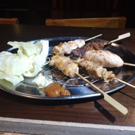 やきとり5本盛り合わせ
