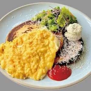 パンケーキ ~スチームドエッグ&チーズ~