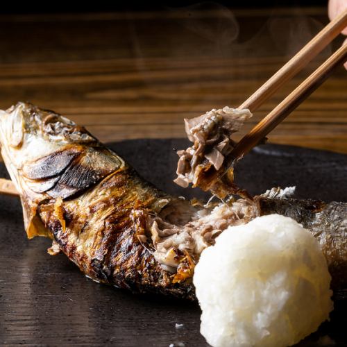 Charcoal grill! "Genshiyaki of fresh fish"