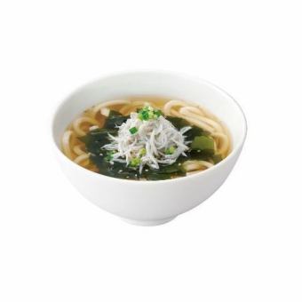 釜あげしらすと生わかめうどん（HOT/COLD）