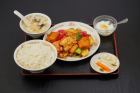揚げ豆腐と豚肉の四川風炒め定食