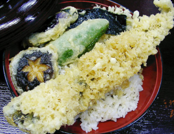 Conger eel tempura rice bowl