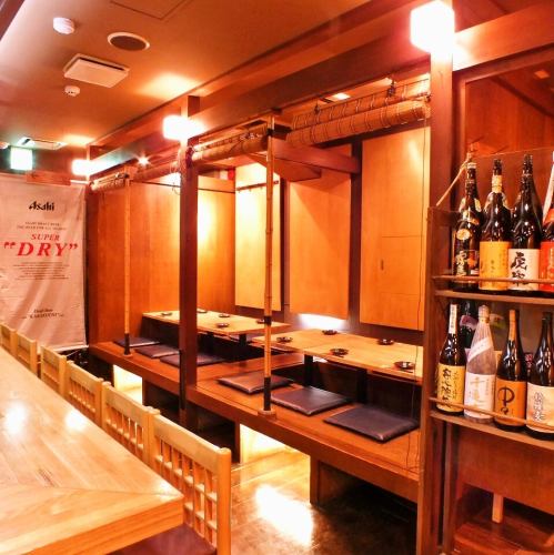 A banquet is possible in a relaxed tatami room! Popular with girls-only gatherings in a calm atmosphere!