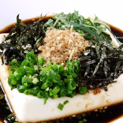 Soft-boiled fatty cold tofu (Tourakuan Special)