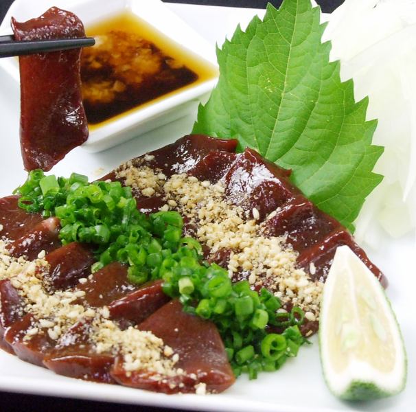 Special selection!! Horse liver sashimi