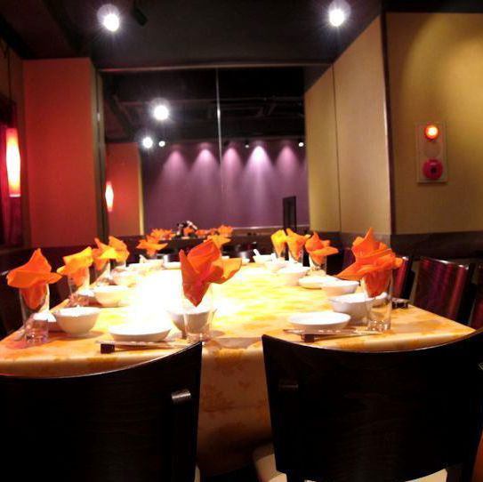 貸切【25名様】まで個室。その他にも10名様から40名円卓個室(室料なし)