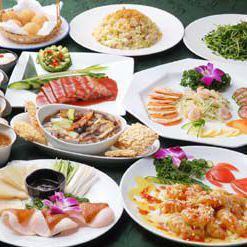 ★ゆったり！2時間半【北京ダック・蟹みそ小籠包・鮑・4飲放題】コース8000⇒6900円(税込)