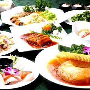 ★超豪華【鮑丸1個・北京ダック・点心・飲放題】コース12000円⇒8910円(税抜)