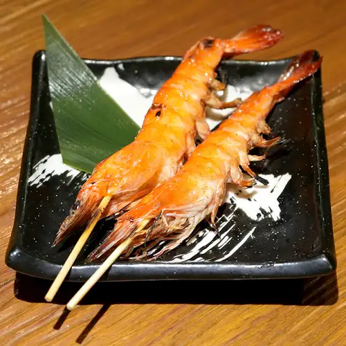 Shrimp skewers (2 skewers)