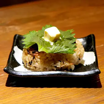 Butter-grilled rice ball