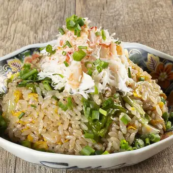 Crab and Lettuce Fried Rice