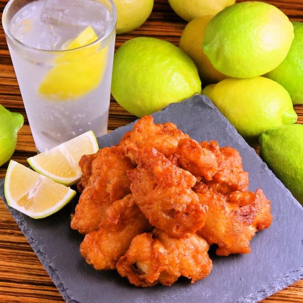 ～名物　大山鶏　純から揚げ～お酒との相性バツグン！当店人気メニュー