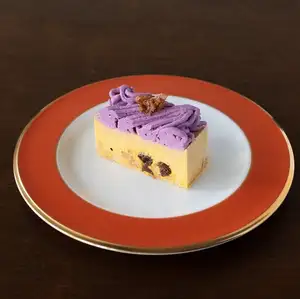 かぼちゃと紫芋のレアチーズケーキ