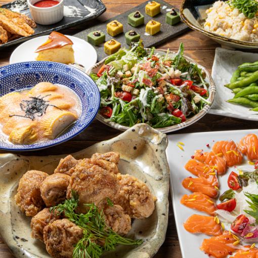 当店人気No.1【全9品＆150分飲み放題付】 もなか堂コース4300円(税込)