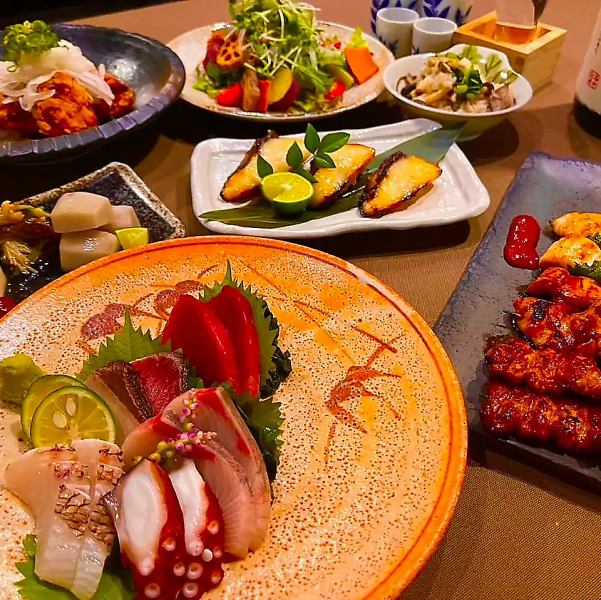 【含120分钟无限畅饮】8道菜6,000日元(含税)|最适合举办豪华宴会