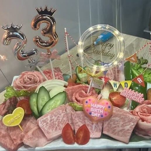 誕生日・記念日の時は記念日プレートで盛大にお祝いいたします♪