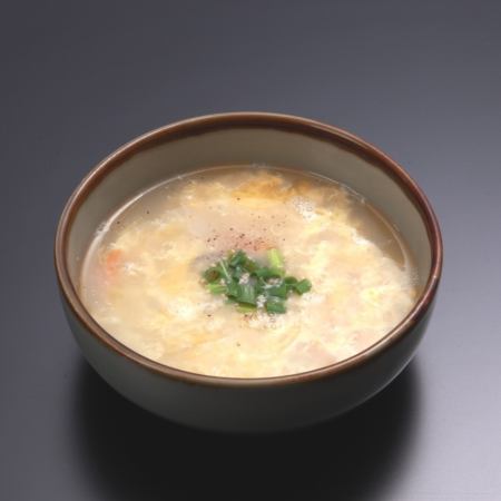 Egg soup/Wakame soup