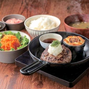 【和風おろしハンバーグセット/※ハンバーグ150g】全6品◆1950円(税込)