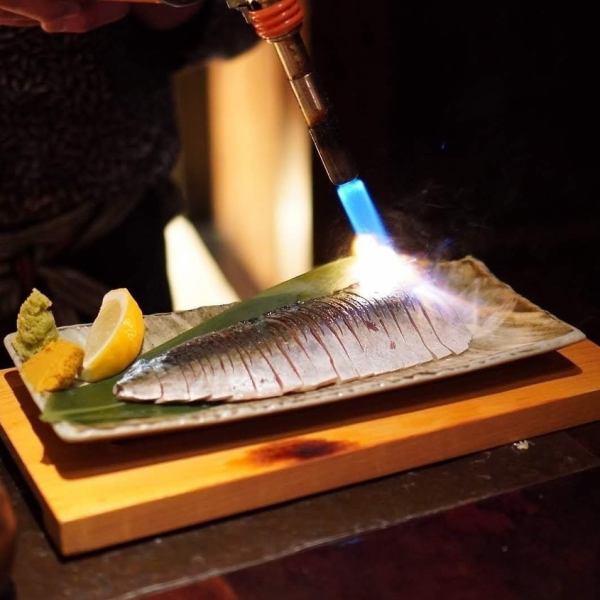 宴会プランで★看板料理☆炙り〆サバ