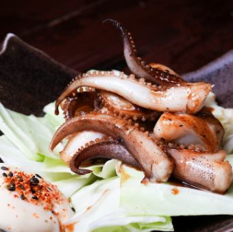 イカゲソ醤油バター