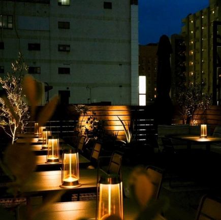 【4～9月限定！】　お洒落な屋上テラス席はお電話予約にて承ります！