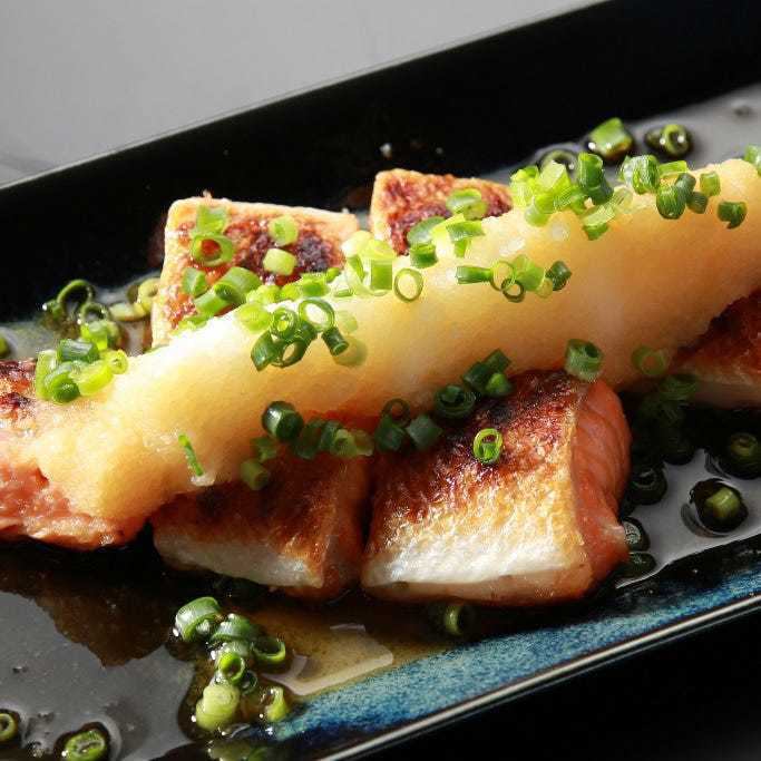 Salmon Harasu grated ponzu sauce