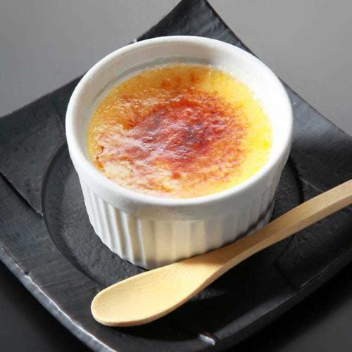Creme brulee with Ohno soy sauce