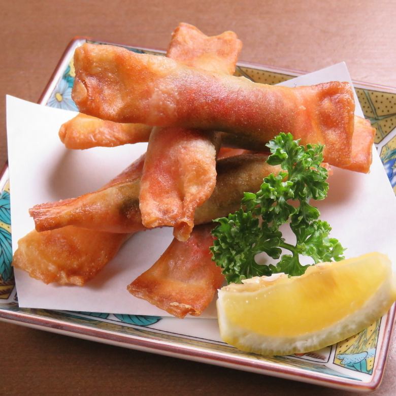 Sardine plum shiso snack spring rolls