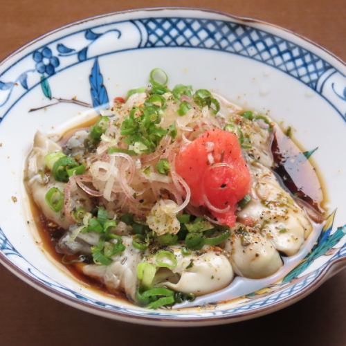 Boiled Noto oysters with ponzu sauce