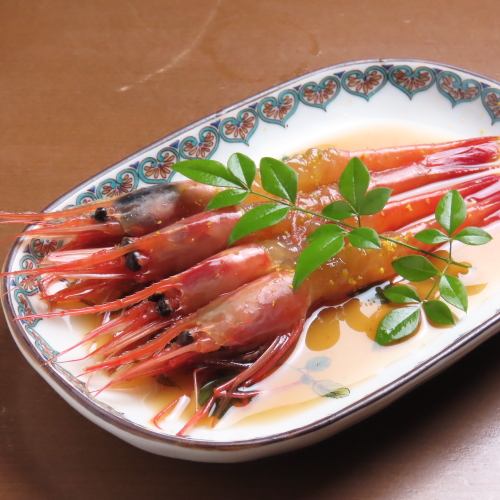 自家製 甘海老沖漬け