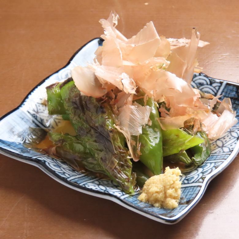 甘長とうがらし炭火焼き