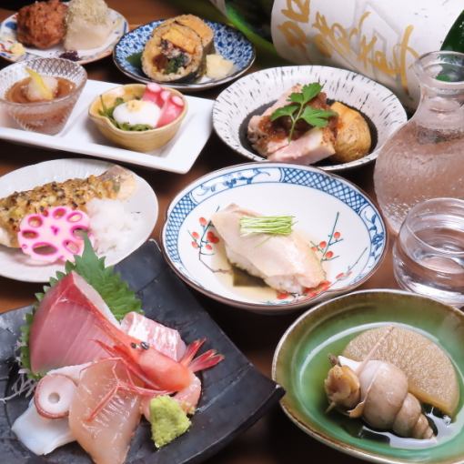 【7,8月】2時間飲み放題付『北陸満喫コース』お刺身と北陸の旬〈全8品〉7,000円